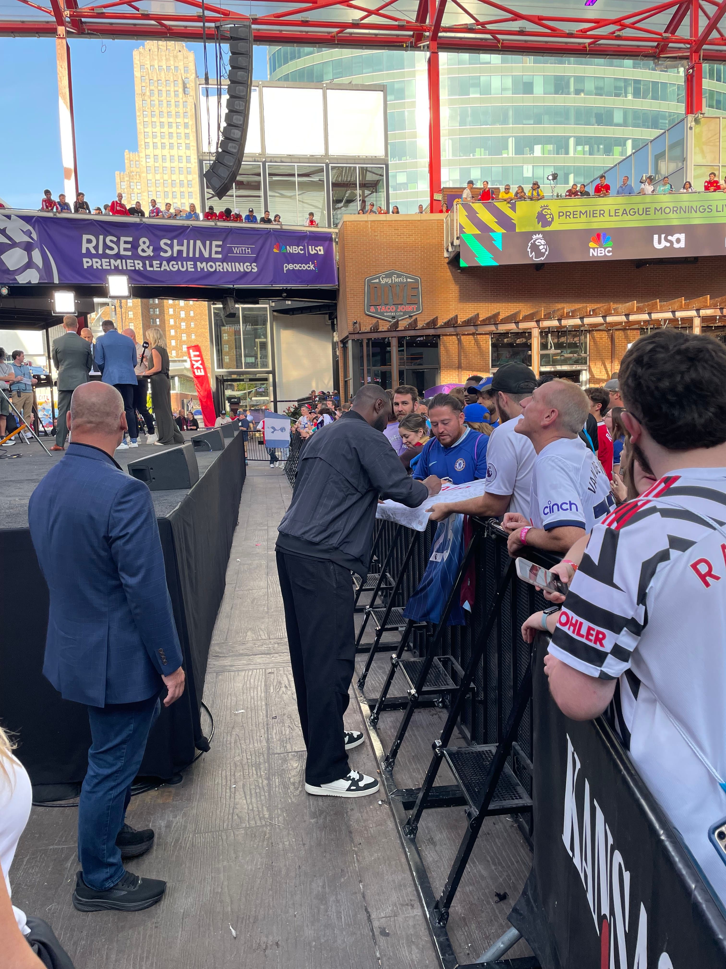 Tottenham fans at Kansas City Live